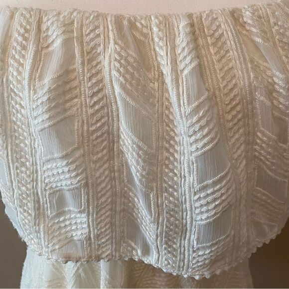 Amanda Uprichard Off Shoulder Mini Dress Boho Size Medium - Picture 5 of 6